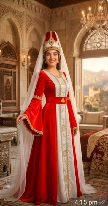الزي التراثي للأميرة اللبنانيه ,Lebanese princess